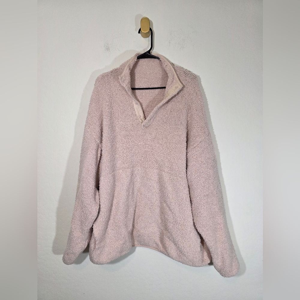 Skims Cozy Night Pullover Women's Sweater Light Pink 2X/3X